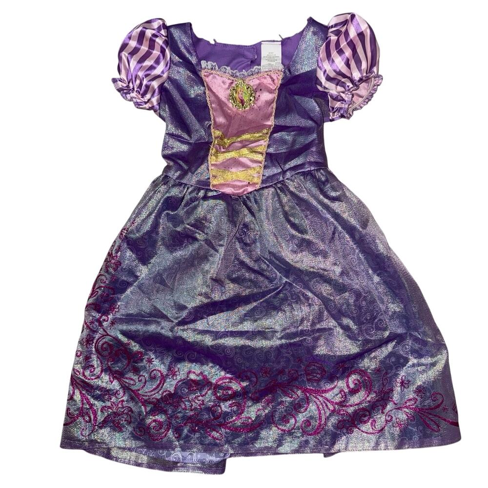 Disney Rapunzel Tangled Girls' halloween Costume Purple pink Dress up size 4-6X